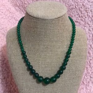 Green Stone Vintage Style 18” Jade Like